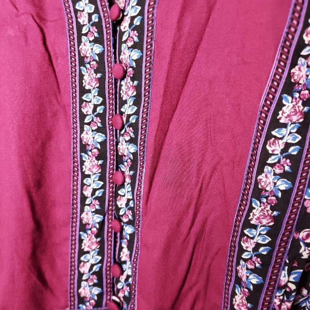 Women Within Womens Floral Cottage Core Tunic Large - Picture 3 of 7